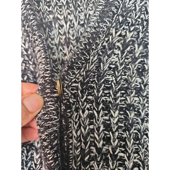 Sparkle Fade Black Oversized Knit Cardigan Sweater Size Medium - Picture 4 of 8